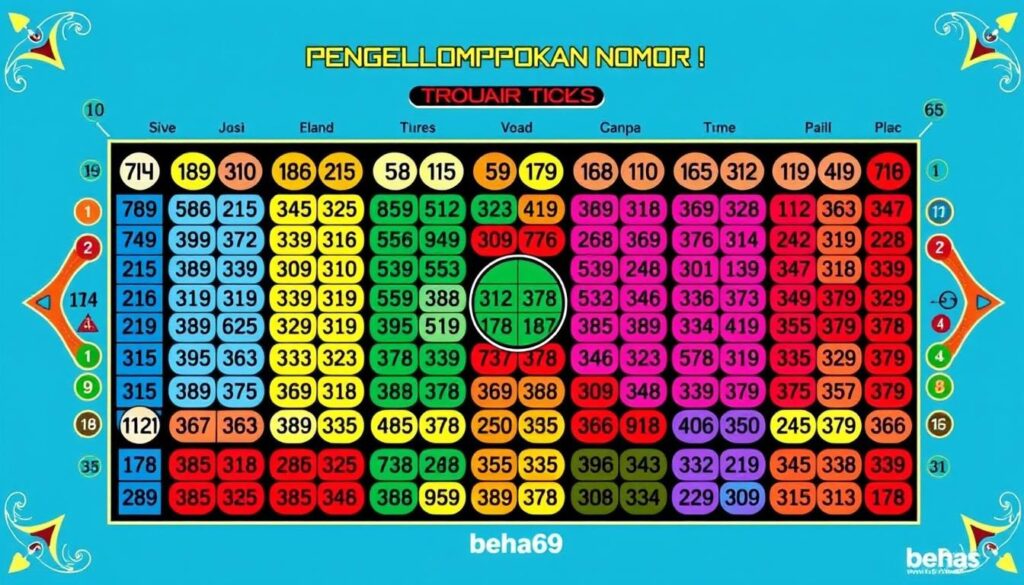 Tabel Pengelompokan Nomor Togel